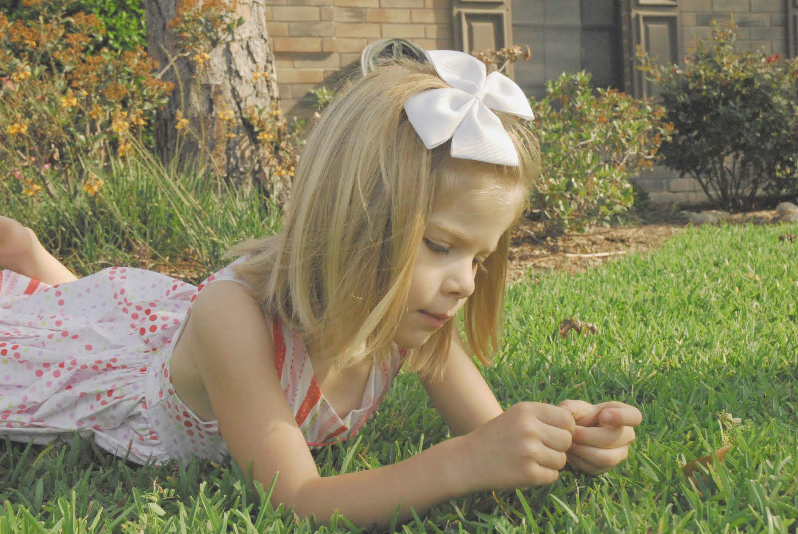 Niña con flor, versión tratada
