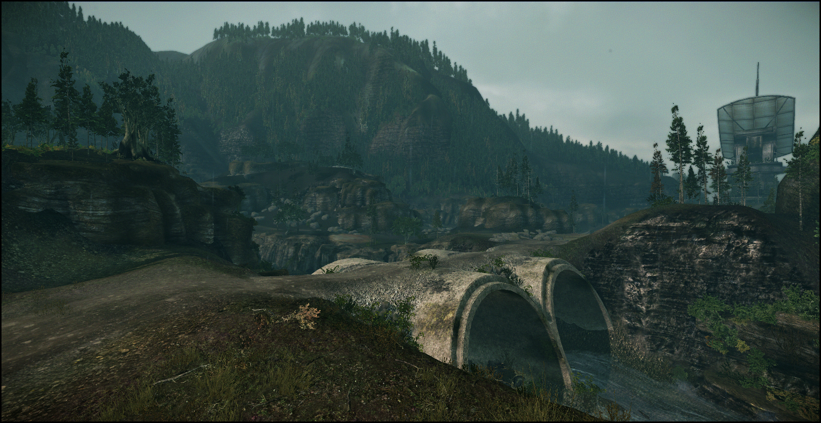 Escena estilo videojuego, versión tratada