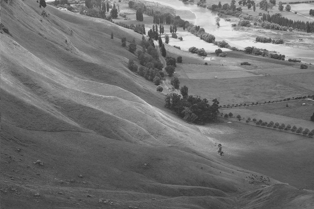 Paisaje en blanco y negro, versión tratada